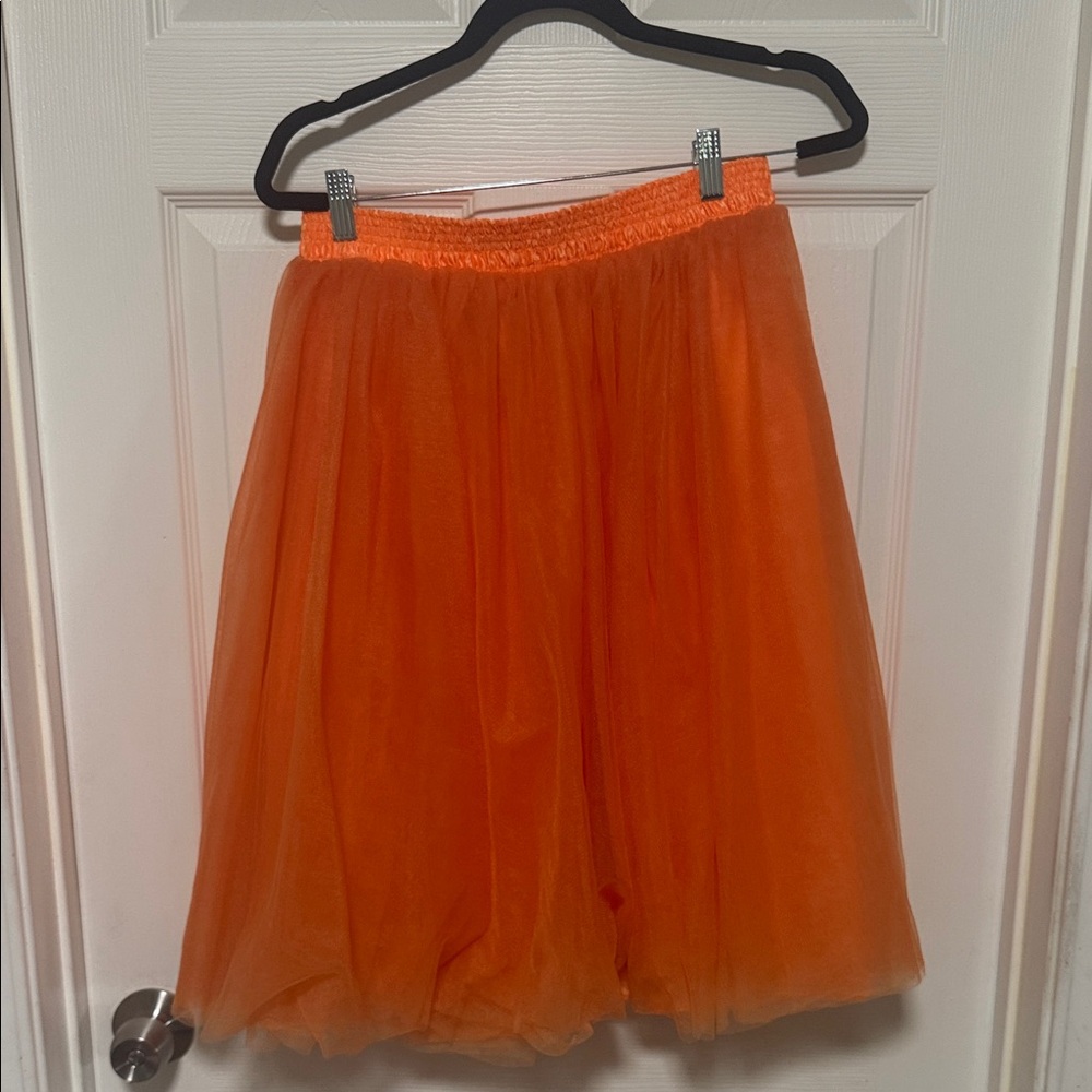 Amazon Vibrant Orange Skater Skirt